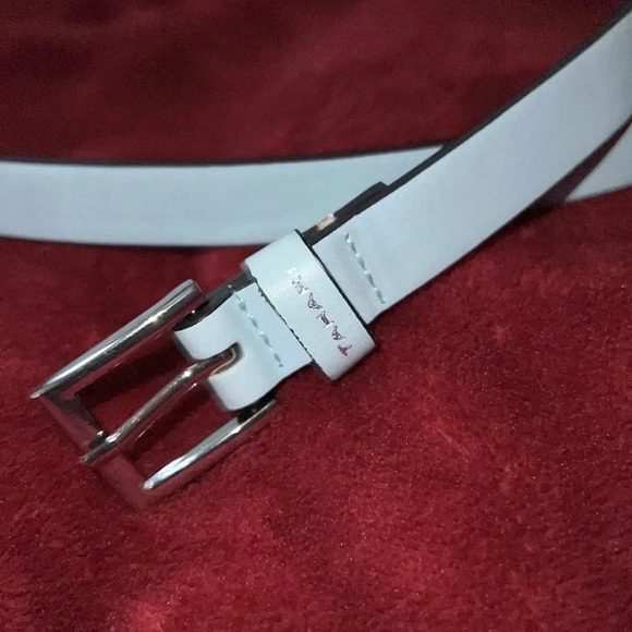 Tahari Teal slim belt Sz  S - Picture 4 of 7